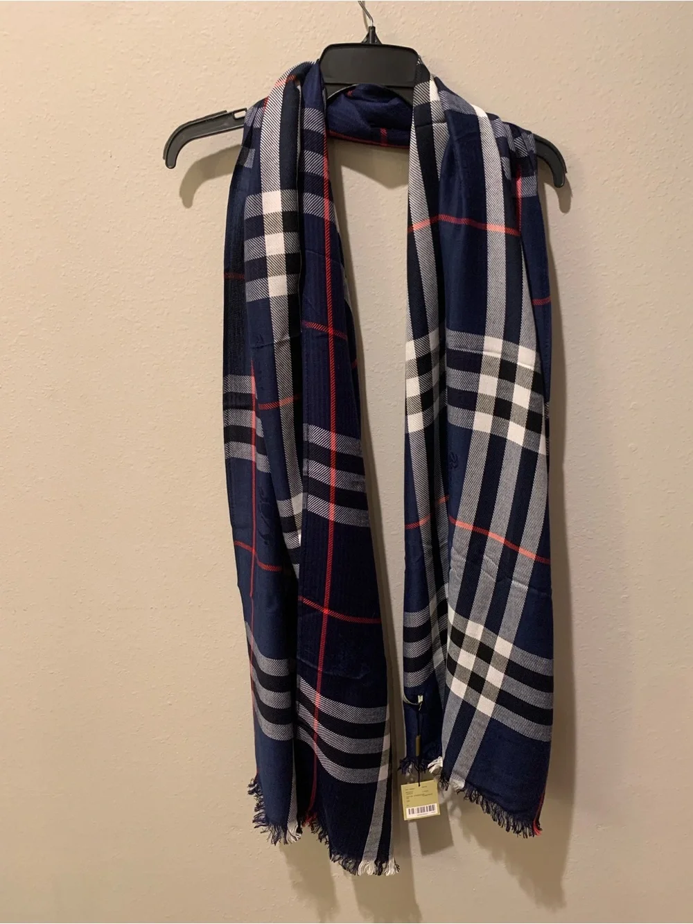 NWT Burberry plaid scarf